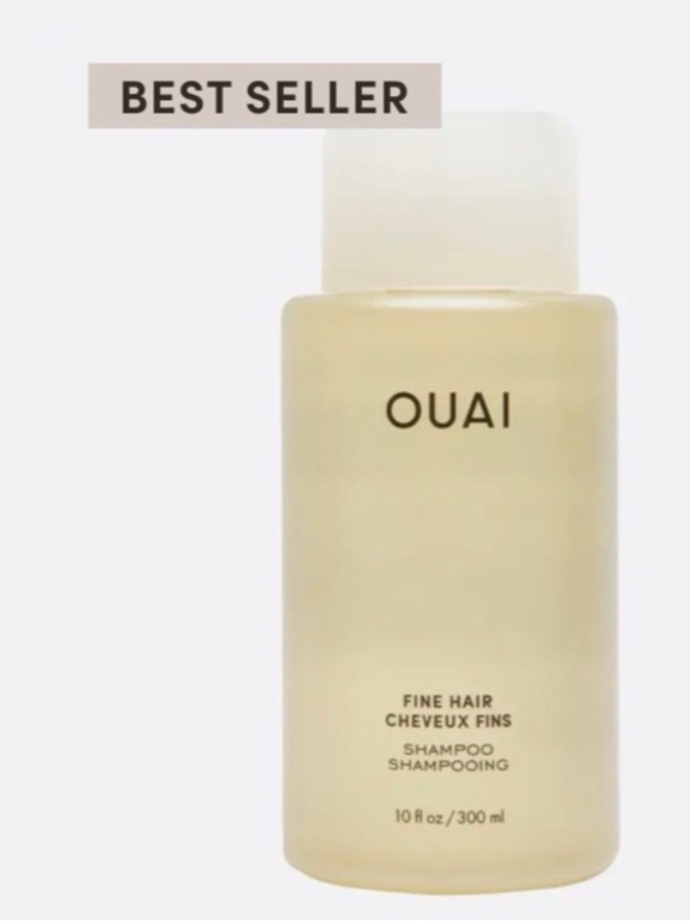 OUAI Fine Hair Shampoo — Pale Yellow Bottle
